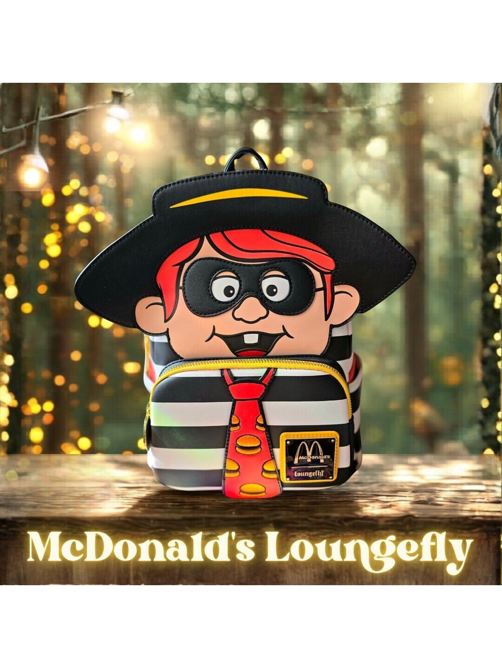 NWT McDonald's Hamburglar 3D Mini Backpack